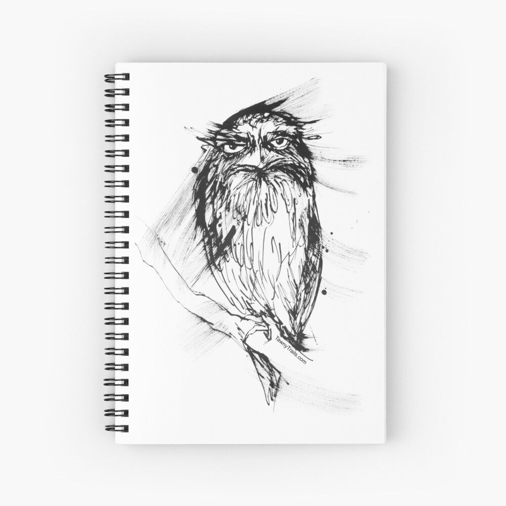 Notebook with Free owl artwork design